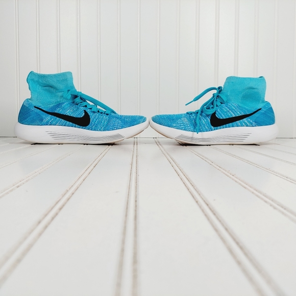 Nike Lunarepic Flyknit Lace Up Synthetic Running Shoes i748 - Picture 7 of 13